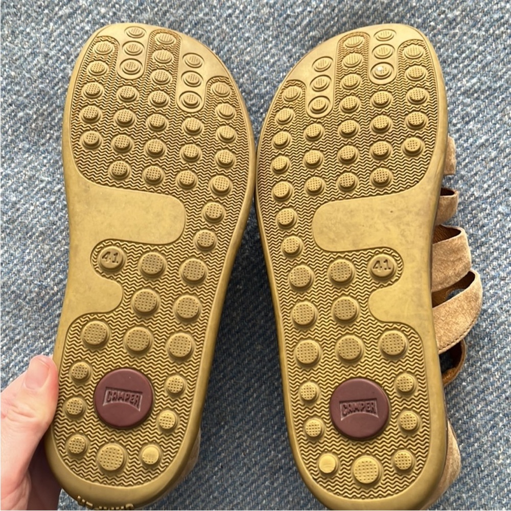 Camper Tan Leather Gladiator Sandals - Picture 7 of 7